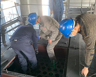 河南某碳素廠改造現場